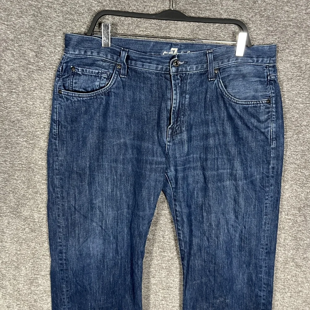 7 For All Mankind Austyn Jeans Mens 36 Blue Dark Wash Straight Leg Relaxed Denim
